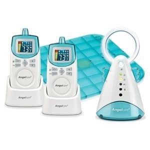 Angelcare Deluxe Movement Sensor w Sound Baby Monitor 2 Parent Unit AC 