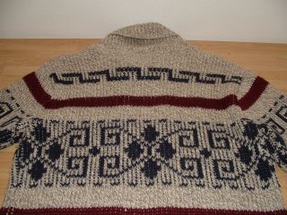 Vintage Pendleton Cowichan The Dude Big Lebowski Cardigan Sweater Sz L 