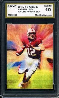 Andrew Luck MGS 10 Rookie Art Card 1 of 25 Stanford Gem