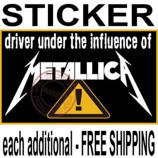 new METALLICA Re Load St Anger Master Of Puppets Black Album car 