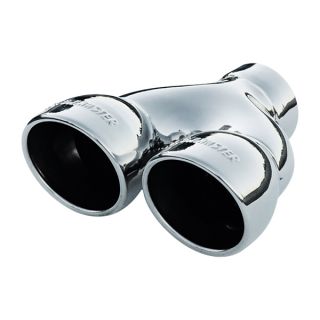 Flowmaster Dual Round Rolled Angle Cut Exhaust Tip 15369