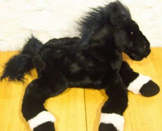 Animal Alley Black Stallion Horse Plush Stuffed Animal
