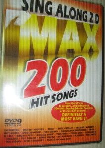 Barry Manilow Paul Anka Tom Jones DVD Karaoke 200 Song