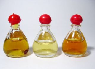 Vintage 1940s Anjou Mini Sample Glass Perfume Bottles