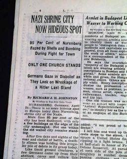 1945 Andy Rooney Nazi Concentration Camp 1st Report Jews Jewish WWII 