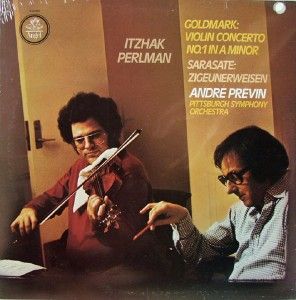 Perlman Goldmark Violin Concerto 1 Previn SEALED LP