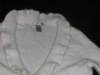Jillian Jones Womens Angora Rabbit Hair Cardigan Sweater Size Small 