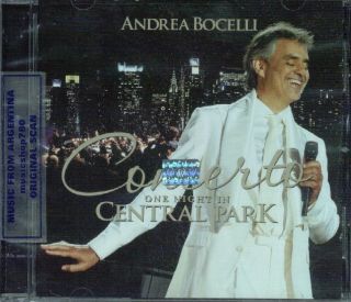 ANDREA BOCELLI, CONCERTO   ONE NIGHT IN CENTRAL PARK . FACTORY SEALED 