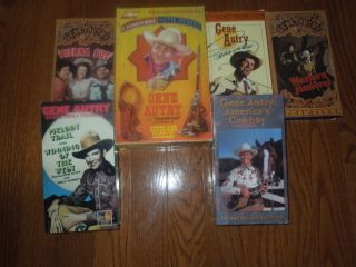    Autry 6 lot VHS movies specials films Smiley Burnette Ann Rutherford