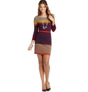ann taylor loft Ribbed Waist Colorblock sweater dress NWT 89 SP