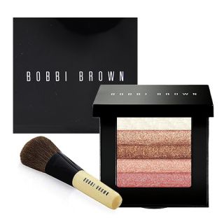 Bobbi Brown Shimmer Brick with Brush Set 0 4oz Makeup Cheek Color Rose 