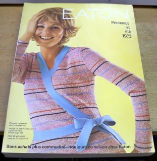 1973 Eatons French Catalog Spring Summer w Paper Wrap