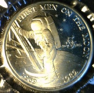 1989 $5 Marshall Islands 20th Ann 1st Man on The Moon Commemorative 