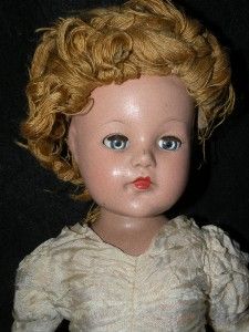 Vintage Efaneffanbee Anneshirley Composition Doll 21 Tall Yarn Hair 