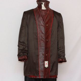 Field Stream by Gordon Ferguson Vintage Mens Leather Coat 2 Pock USA 