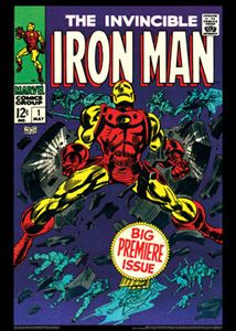 The Invincible Iron Man 1 May 1968 Marvel Comics Cover Poster Reprint 