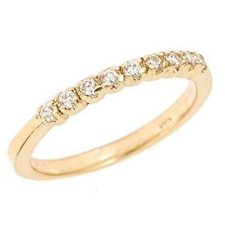 Diamond Wedding Anniversary Band Ring 10K Yellow Gold