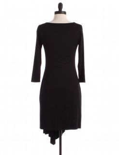 black asymmetrical hem dress by ann taylor size xs black sheath price 