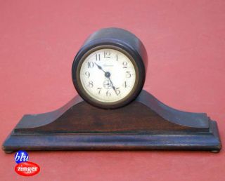 Diminutive Antique Ansonia Tambour Mantel Clock for Restoration