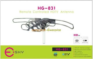   Box UHF VHF FM Outdoor HDTV HD Rotor TV Antenna 360°ROTATION