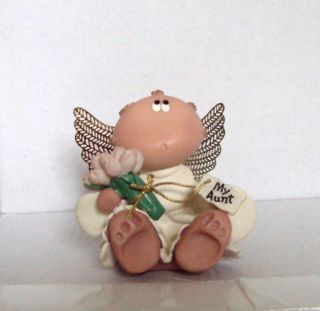   Berrie and Co Kirks Kritters Angel Cheeks My Aunt Figurine