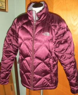 The North Face Aconcagua Plum Purple Down Puffer Jacket Sz M $149 