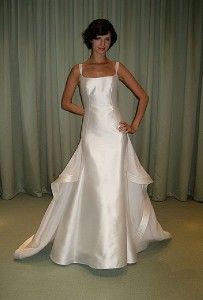Authentic Angel Sanchez N3014 Sleeveless Silk White Couture Bridal 