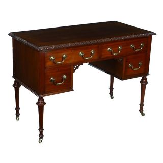   Antique Georgian Revival Elegant Mahogany Ladies Writing Table Desk X