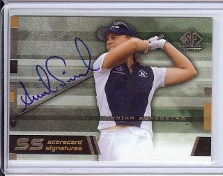 2003 UD GU Golf Arizona LPGA Auto Card Annika Sorenstam