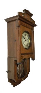 antique french vedette westminster chime wall clock at 1910