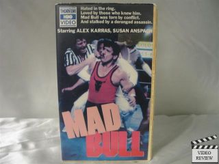 Mad Bull VHS Alex Karras Susan Anspach