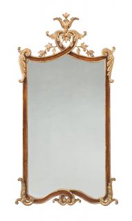 Hand Made Antique Vanity Mirror Solid Walnut Beveled Gold New