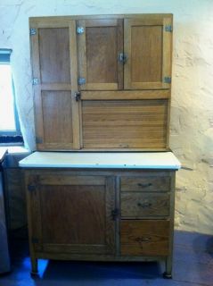 Antique Oak Hoosier Cabinet by Marsh Asheville NC