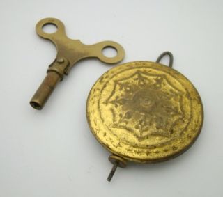 Antique Wall Clock Key Pendulum Set for Parts