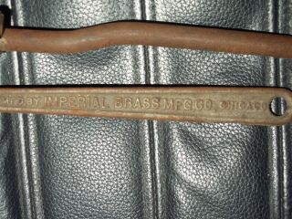 Antique Hand Bender Tool Imperial Brass Mfg Chicago