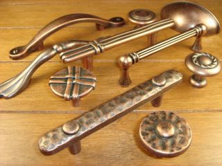    Hardware Antique Copper Knob Pulls Knobs Top 0 92 Kitchen Umbra