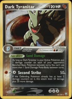 PKSS027 Dark Tyranitar Pokemon Holofoil Card 20 109