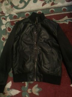 Marc Anthony Allegro Black Leather Jacket Kohls