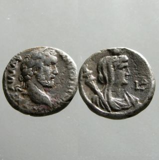 Antoninus Pius Silver Bi Tetradrachm Alexandria Egypt