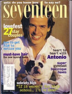 February 1995 Seventeen Magazine Antonio Sabato Jr
