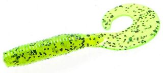   Albert Grub 3 1 4 Chartreuse Pepper 10 Pack Fishing Lures New