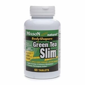  Natural Green Tea Slim Tablets with EGCG, Apple Cider Vinegar 90 Count