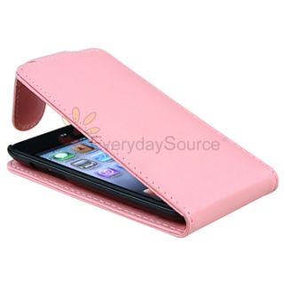   Leather Hard Case Cover LCD Film for Apple iPod Touch 4G 4th Gen