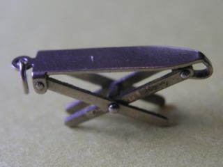 Vintage 1940s Sterling Silver Ironing Board Table Iron Charm Moves 