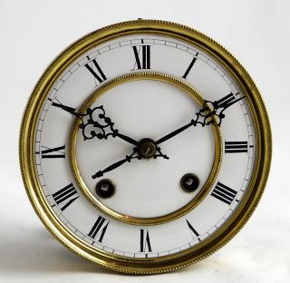Beautiful Antique Austrian 2 Weight Wall Clock at 1880 with Second 