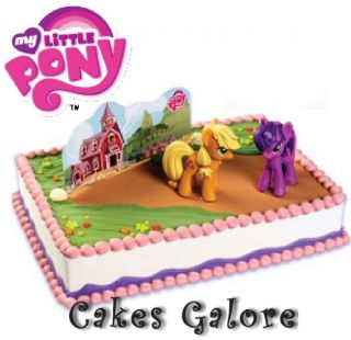 My Little Pony Apple Jack Twilight Cake Decoration Topper Set Kit Toy 