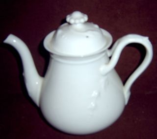 Antique Charles Field Haviland White Ware Teapot
