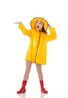 Teachers April Showers Raincoat Hat Boots Dance Costume Size Choice 