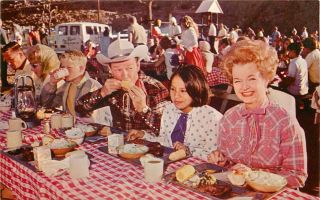 Apple Valley CA ROY ROGERS and DALE EVANS Barbecue at Apple Valley Inn 