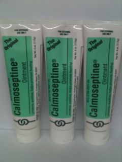 Calmoseptine Ointment Skin Protectant 3 Tubes 4 oz Each